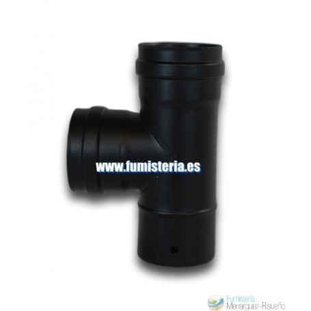 TE 90º PELLETS Ø 80