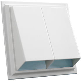 Boca salida Rectangular 240x240 Blanco