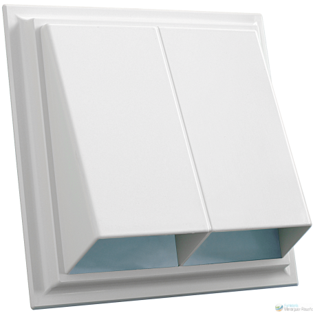 BOCA SALIDA RECTANGULAR 240X240 BLANCO