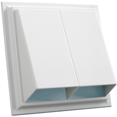 BOCA SALIDA RECTANGULAR 240X240 BLANCO