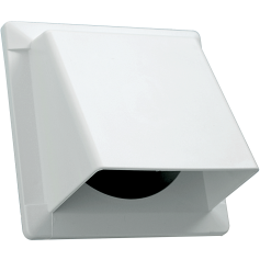 Boca salida Rectangular 140x140 Blanco