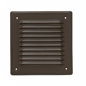 Rejilla Metálica Marron 165x165 con Malla Antimosquitos